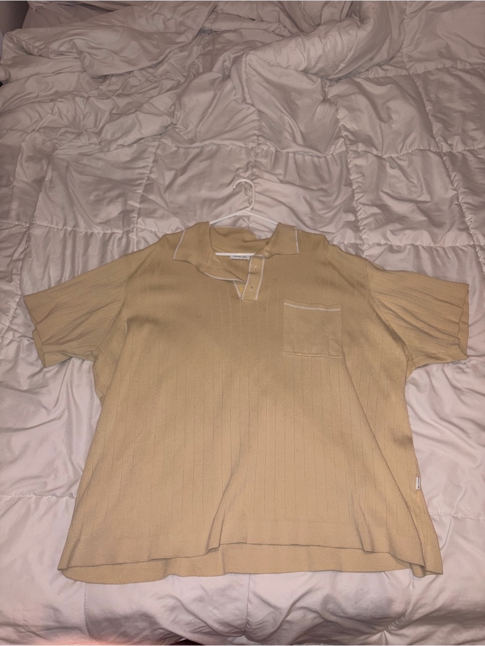 Yellow polo sweater